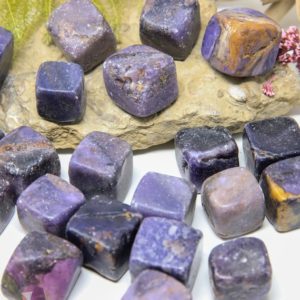 Sugilite Crystal Cubes – Mini Tumbledstones Pocket Crystals – Tumbled Sugilite Gemstone Cubes – Worry Tumbled Stone (weight 25g-65g) | Natural genuine stones & crystals in various shapes & sizes. Buy raw cut, tumbled, or polished gemstones for making jewelry or crystal healing energy vibration raising reiki stones. #crystals #gemstones #crystalhealing #crystalsandgemstones #energyhealing #affiliate #ad