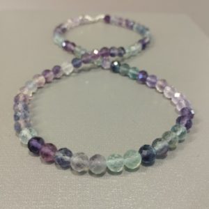 Shop Fluorite Necklaces! Top quality fluorite beaded necklace-7mm faceted round fluorite gemstone jewelry-multi color necklace-crystal necklace-best gifts Ideas | Natural genuine Fluorite necklaces. Buy crystal jewelry, handmade handcrafted artisan jewelry for women.  Unique handmade gift ideas. #jewelry #beadednecklaces #beadedjewelry #gift #shopping #handmadejewelry #fashion #style #product #necklaces #affiliate #ad
