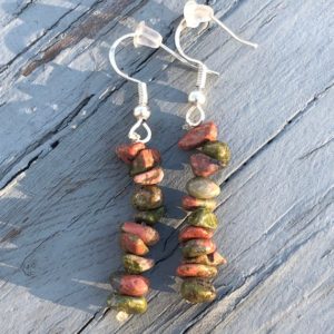Shop Unakite Earrings! Unakite Dangles, Unakite Dangles, Unakite Jewelry, Unakite Earrings, Witchy Gift, Girlfriend Gift, Valentines Day Gift, Birthday Gift | Natural genuine Unakite earrings. Buy crystal jewelry, handmade handcrafted artisan jewelry for women.  Unique handmade gift ideas. #jewelry #beadedearrings #beadedjewelry #gift #shopping #handmadejewelry #fashion #style #product #earrings #affiliate #ad