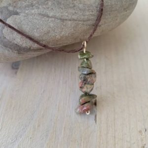 Shop Unakite Necklaces! Unakite Necklace, Layering Jewelry, Granite, Unakite Mala, Unakite Jewelry, Hemp Cord, Stone Jewelry, Stone Necklace, Unakite Pendant | Natural genuine Unakite necklaces. Buy crystal jewelry, handmade handcrafted artisan jewelry for women.  Unique handmade gift ideas. #jewelry #beadednecklaces #beadedjewelry #gift #shopping #handmadejewelry #fashion #style #product #necklaces #affiliate #ad