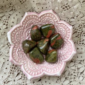 Shop Tumbled Unakite Crystals & Pocket Stones! Unakite Tumble Stones|Gemstones | Natural genuine stones & crystals in various shapes & sizes. Buy raw cut, tumbled, or polished gemstones for making jewelry or crystal healing energy vibration raising reiki stones. #crystals #gemstones #crystalhealing #crystalsandgemstones #energyhealing #affiliate #ad