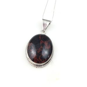 Shop Obsidian Pendants! Vintage 925 Sterling Silver Mexico Taxco Silver Mahogany Obsidian Pendant Necklace | Natural genuine Obsidian pendants. Buy crystal jewelry, handmade handcrafted artisan jewelry for women.  Unique handmade gift ideas. #jewelry #beadedpendants #beadedjewelry #gift #shopping #handmadejewelry #fashion #style #product #pendants #affiliate #ad