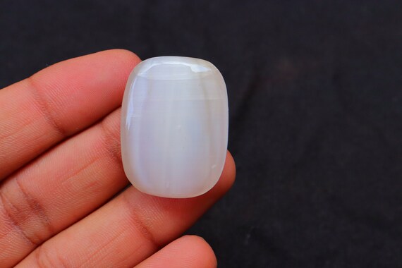 White Selenite Cabochon, Natural White Selenite Gemstone For Making Jewelry, Pendant Stone, Loose Stone, White Selenite Crystal, #3111