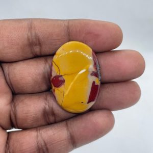 Shop Mookaite Jasper Cabochons! Yellow Mookaite Jasper Cabochon, Mookaite Cabochon, Mookaite Gemstone, Mookaite Jasper, Mookaite Cabs, Yellow Cabochon, 38x26x5mm… | Natural genuine stones & crystals in various shapes & sizes. Buy raw cut, tumbled, or polished gemstones for making jewelry or crystal healing energy vibration raising reiki stones. #crystals #gemstones #crystalhealing #crystalsandgemstones #energyhealing #affiliate #ad
