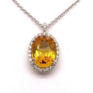 Shop Yellow Sapphire Pendants! Yellow Sapphire Pendant | Natural genuine Yellow Sapphire pendants. Buy crystal jewelry, handmade handcrafted artisan jewelry for women.  Unique handmade gift ideas. #jewelry #beadedpendants #beadedjewelry #gift #shopping #handmadejewelry #fashion #style #product #pendants #affiliate #ad