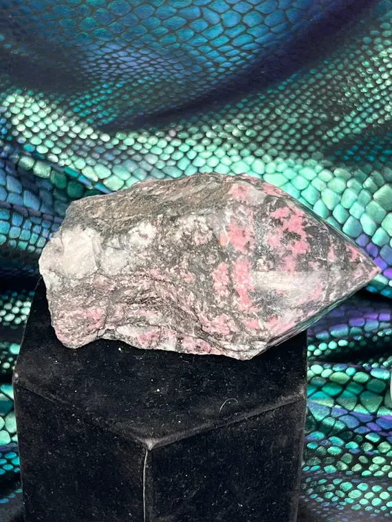 1/2 And 1/2 Rhodonite Point