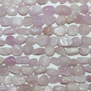 Shop Kunzite Chip & Nugget Beads! 15" St Kunzite Smooth Nugget Beads 8-10mm.-Strand 39cm | Natural genuine chip Kunzite beads for beading and jewelry making.  #jewelry #beads #beadedjewelry #diyjewelry #jewelrymaking #beadstore #beading #affiliate #ad