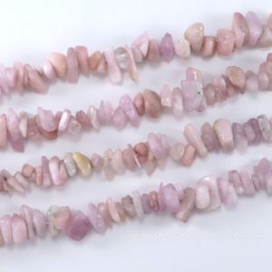 Shop Kunzite Chip & Nugget Beads! Natural Kunzite Chip Beads for Jewelry Making | Approximate Size: Bead 4-14×3-10mm; Hole 1mm; Strand Length 15" | Natural genuine chip Kunzite beads for beading and jewelry making.  #jewelry #beads #beadedjewelry #diyjewelry #jewelrymaking #beadstore #beading #affiliate #ad