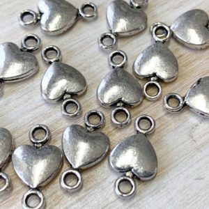 Shop Jewelry Connectors! 20 connectors, heart, 15x8mm, antique silver | Shop jewelry making and beading supplies, tools & findings for DIY jewelry making and crafts. #jewelrymaking #diyjewelry #jewelrycrafts #jewelrysupplies #beading #affiliate #ad