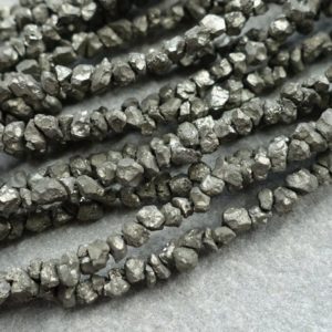 Shop Gemstone Chip & Nugget Beads! 3x4mm Natural Raw Pyrite Nuggets, Gold Chip Nugget Beads, Boho Beads, Irregular small beads, Raw Crystal Beads, Craft Supplies, Gemstone | Natural genuine chip Gemstone beads for beading and jewelry making.  #jewelry #beads #beadedjewelry #diyjewelry #jewelrymaking #beadstore #beading #affiliate #ad