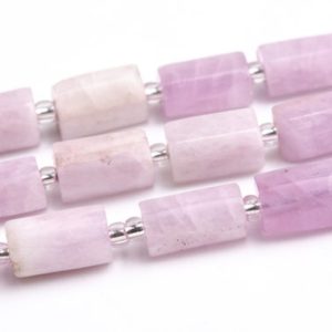 Shop Kunzite Beads! 6-9MM Kunzite Beads Faceted Nugget Rectangle Tube Grade AA Genuine Natural Gemstone Beads 16" Bulk Lot Options (108356-2644) | Natural genuine beads Kunzite beads for beading and jewelry making.  #jewelry #beads #beadedjewelry #diyjewelry #jewelrymaking #beadstore #beading #affiliate #ad