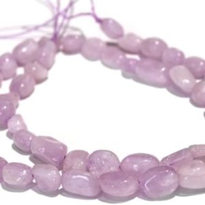6x8mm, Pebble Kunzite AA Grade, 15-16 Inch Strand | Natural genuine beads Gemstone beads for beading and jewelry making.  #jewelry #beads #beadedjewelry #diyjewelry #jewelrymaking #beadstore #beading #affiliate #ad