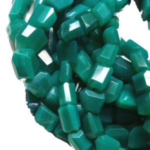 8″ Strand Natural Green Onyx Faceted Nuggets Shape Gemstone Beads Jewelry Making Crafts | Natural genuine beads Gemstone beads for beading and jewelry making.  #jewelry #beads #beadedjewelry #diyjewelry #jewelrymaking #beadstore #beading #affiliate #ad