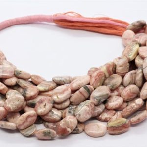 Shop Rhodochrosite Bead Shapes! AAA Natural Rhodochrosite Smooth Oval Beads , 8×13 MM Rhodochrosite Beads, 16 Inch Smooth Rhodochrosite Oval Beads, Wholesale Gemstone Bead | Natural genuine other-shape Rhodochrosite beads for beading and jewelry making.  #jewelry #beads #beadedjewelry #diyjewelry #jewelrymaking #beadstore #beading #affiliate #ad