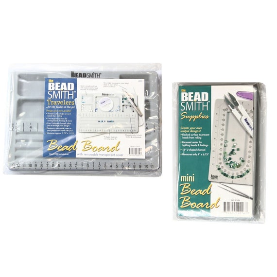 Beadsmith Mini Bead Boards: Flocked Surface, For Sorting Beads