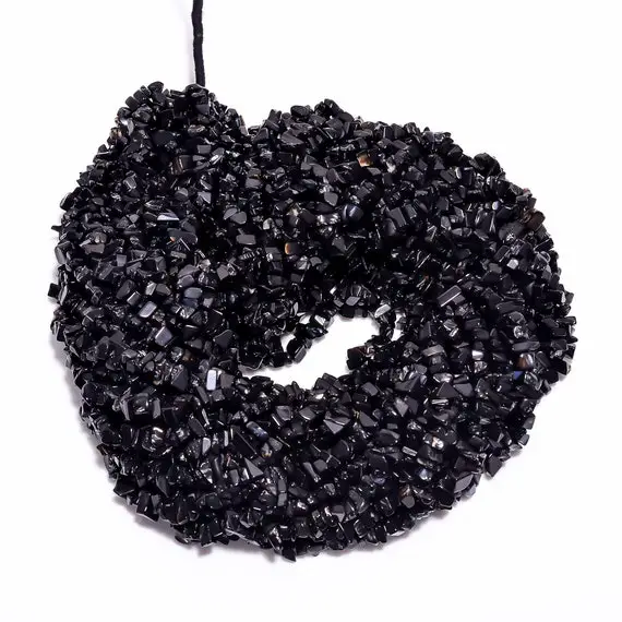 Black Onyx Chip Beads Strand, Semi Precious, Gemstone Chips, Beads, Jewelry Making Fancy Shape Uncut Beads 5x4 8x6 Mm Strand 34"