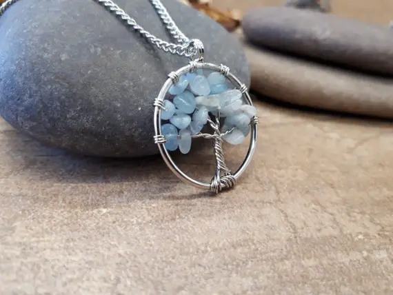 Celtic Tree Of Life Necklace For Women • Celtic Knot Gift For Mom • Dainty Silver Tree Pendant Necklace • Bridesmaid Gift • Tree Necklace