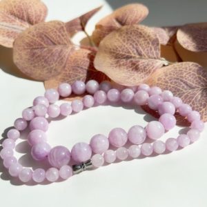 Shop Kunzite Necklaces! Graduated Necklace | Kunzite Necklace | Pink Kunzite Necklace | Long Nacklace | Natural Gemstone Necklace | Beaded Necklace | Womens Gift | Natural genuine Kunzite necklaces. Buy crystal jewelry, handmade handcrafted artisan jewelry for women.  Unique handmade gift ideas. #jewelry #beadednecklaces #beadedjewelry #gift #shopping #handmadejewelry #fashion #style #product #necklaces #affiliate #ad
