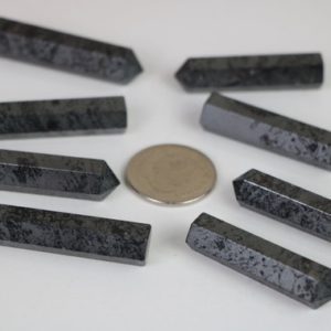 Shop Hematite Points & Wands! Hematite Crystal Tower Point, Hematite Healing crystal tower, Hematite terminated crystal points | Natural genuine stones & crystals in various shapes & sizes. Buy raw cut, tumbled, or polished gemstones for making jewelry or crystal healing energy vibration raising reiki stones. #crystals #gemstones #crystalhealing #crystalsandgemstones #energyhealing #affiliate #ad