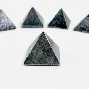 Hematite Pyramid – 1'' Hematite Pyramid (2BROWNSHELF-02) | Natural genuine stones & crystals in various shapes & sizes. Buy raw cut, tumbled, or polished gemstones for making jewelry or crystal healing energy vibration raising reiki stones. #crystals #gemstones #crystalhealing #crystalsandgemstones #energyhealing #affiliate #ad