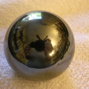 Shop Hematite Stones & Crystals! Hematite sphere hand carved polished 1.5 inch + acrylic ring stand | Natural genuine stones & crystals in various shapes & sizes. Buy raw cut, tumbled, or polished gemstones for making jewelry or crystal healing energy vibration raising reiki stones. #crystals #gemstones #crystalhealing #crystalsandgemstones #energyhealing #affiliate #ad