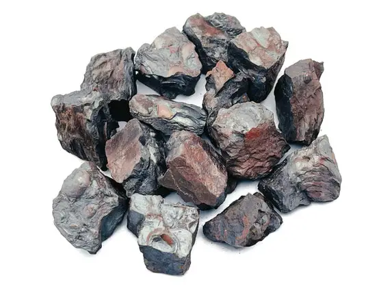 Hematite Stone Raw – Rough Hematite Stone - Natural Stone - Chunk Gemstone - Healing Crystal - Ra1215