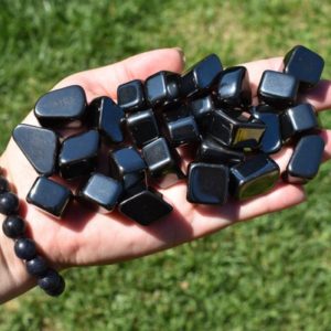 Shop Tumbled Hematite Crystals & Pocket Stones! Hematite, Hematite Tumble, Hematite Crystal, Hematite Stone, Natural Hematite, Polished Hematite, Hematite Rock, Root Chakra Stone | Natural genuine stones & crystals in various shapes & sizes. Buy raw cut, tumbled, or polished gemstones for making jewelry or crystal healing energy vibration raising reiki stones. #crystals #gemstones #crystalhealing #crystalsandgemstones #energyhealing #affiliate #ad