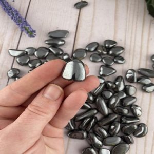 Shop Tumbled Hematite Crystals & Pocket Stones! Hematite Tumble, Tumbled Hematite, Healing Hematite, Pocket Hematite, Healing Crystal, Pocket Stone, 1kg pack 50-60pcs | Natural genuine stones & crystals in various shapes & sizes. Buy raw cut, tumbled, or polished gemstones for making jewelry or crystal healing energy vibration raising reiki stones. #crystals #gemstones #crystalhealing #crystalsandgemstones #energyhealing #affiliate #ad