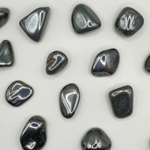 Shop Tumbled Hematite Crystals & Pocket Stones! Hematite Tumbles (Crystals) | Natural genuine stones & crystals in various shapes & sizes. Buy raw cut, tumbled, or polished gemstones for making jewelry or crystal healing energy vibration raising reiki stones. #crystals #gemstones #crystalhealing #crystalsandgemstones #energyhealing #affiliate #ad