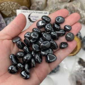 Shop Tumbled Hematite Crystals & Pocket Stones! Hematite Tumbles, hematite, hematite stone, hematite tumble, hematite tumbled stone, tumbles, tumbled stones | Natural genuine stones & crystals in various shapes & sizes. Buy raw cut, tumbled, or polished gemstones for making jewelry or crystal healing energy vibration raising reiki stones. #crystals #gemstones #crystalhealing #crystalsandgemstones #energyhealing #affiliate #ad