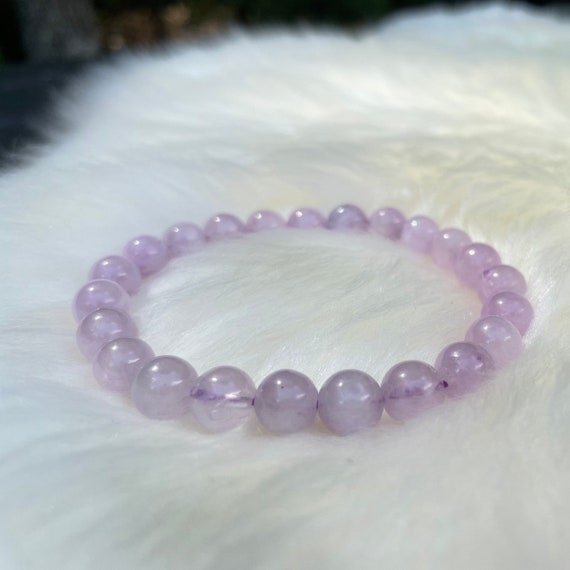 High Quality Kunzite Bracelet 7mm, 8mm, 8.5mm Or 9mm For Love, Peace And Emotional Healing