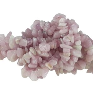 Shop Kunzite Chip & Nugget Beads! Kunzite Gemstone Beads, Crystal Chips Bag of 50 Pieces or Full Strand, Reiki Infused A Extra Grade Pink Kunzite Bead Chips | Natural genuine chip Kunzite beads for beading and jewelry making.  #jewelry #beads #beadedjewelry #diyjewelry #jewelrymaking #beadstore #beading #affiliate #ad