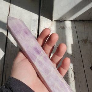 Kunzite tower, large Kunzite tower | Natural genuine stones & crystals in various shapes & sizes. Buy raw cut, tumbled, or polished gemstones for making jewelry or crystal healing energy vibration raising reiki stones. #crystals #gemstones #crystalhealing #crystalsandgemstones #energyhealing #affiliate #ad