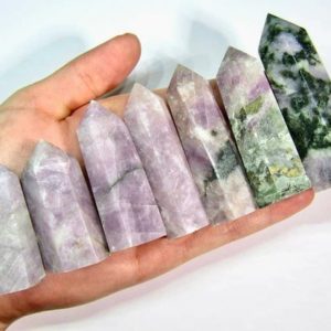 Kunzite Tower – Spodumene Wand Tower – Natural Kunzite Crystal Point Obelisk | Natural genuine stones & crystals in various shapes & sizes. Buy raw cut, tumbled, or polished gemstones for making jewelry or crystal healing energy vibration raising reiki stones. #crystals #gemstones #crystalhealing #crystalsandgemstones #energyhealing #affiliate #ad