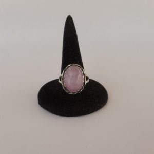 Shop Kunzite Rings! Ladies Kunzite Ring/Sterling Silver Kunzite Ring/Pink Gemstone/Gift For Her/Under 100/2424 | Natural genuine Kunzite rings, simple unique handcrafted gemstone rings. #rings #jewelry #shopping #gift #handmade #fashion #style #affiliate #ad