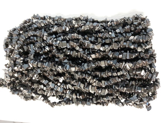 Hematite Chip Beads: 10 Long Strands, 1255 Grams
