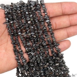 Natural Hematite Chip Beads, 34 Inch Full Strand, Wholesale Price GemMartUSA (CHHT-70001) | Natural genuine beads Gemstone beads for beading and jewelry making.  #jewelry #beads #beadedjewelry #diyjewelry #jewelrymaking #beadstore #beading #affiliate #ad