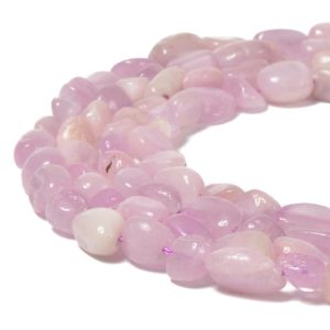 Shop Kunzite Beads! Natural Kunzite Pebble Nugget Beads Approx 5-8mm 15.5" Strand | Natural genuine beads Kunzite beads for beading and jewelry making.  #jewelry #beads #beadedjewelry #diyjewelry #jewelrymaking #beadstore #beading #affiliate #ad