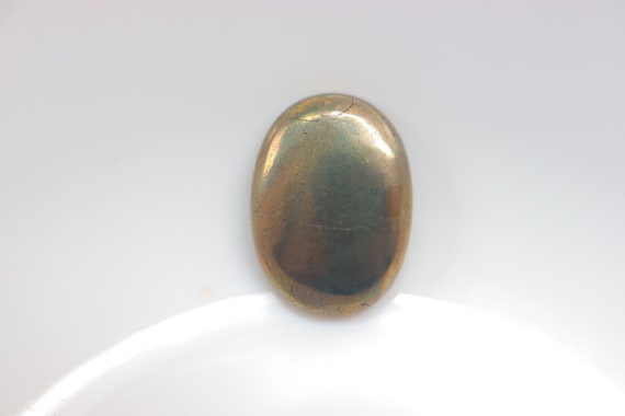 Pyrite Cabochon, Natural Pyrite Gemstone For Making Jewelry, Pendant Stone, Loose Stone, Pyrite Crystal, Golden Stone, Healing Stone #1969