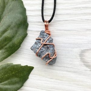 Shop Hematite Necklaces! Raw Hematite Necklace, Copper Wire Wrapped Stone, Natural Gray Crystal, Hematite Pendant, Capricorn Gift | Natural genuine Hematite necklaces. Buy crystal jewelry, handmade handcrafted artisan jewelry for women.  Unique handmade gift ideas. #jewelry #beadednecklaces #beadedjewelry #gift #shopping #handmadejewelry #fashion #style #product #necklaces #affiliate #ad