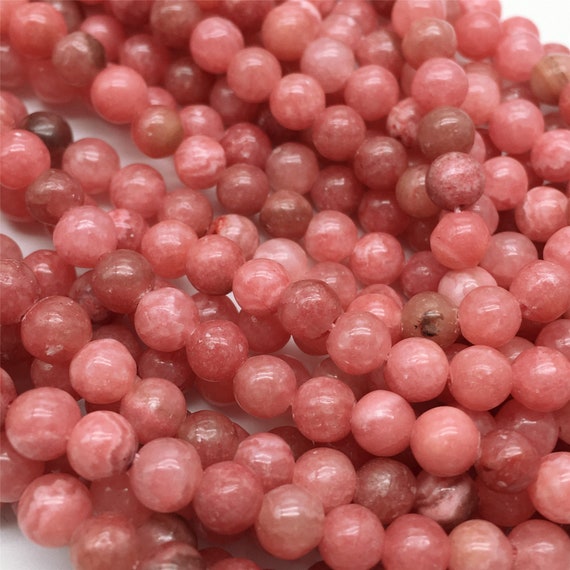 Red Rhodochrosite Round Beads,6mm 8mm 10mm 12mm Gemstone Beads Approx 15.5 Inch Strand