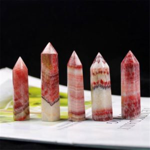 Shop Rhodochrosite Points & Wands! Rhodochrosite Natural quartz gemstone  Rock Crystal healing chakra hexagonal wand stick | Natural genuine stones & crystals in various shapes & sizes. Buy raw cut, tumbled, or polished gemstones for making jewelry or crystal healing energy vibration raising reiki stones. #crystals #gemstones #crystalhealing #crystalsandgemstones #energyhealing #affiliate #ad