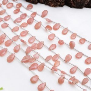Shop Rhodochrosite Bead Shapes! Rhodochrosite Smooth Drops 1 Strand Natural, Gemstone For Jewelry | Natural genuine other-shape Rhodochrosite beads for beading and jewelry making.  #jewelry #beads #beadedjewelry #diyjewelry #jewelrymaking #beadstore #beading #affiliate #ad