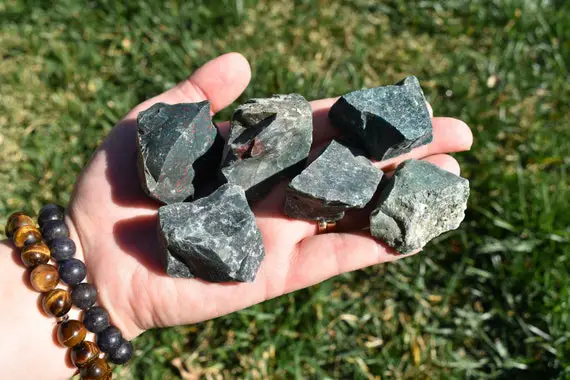 Rough Bloodstone, Raw Bloodstone, Natural Bloodstone, Bloodstone Crystal, Bloodstone Chunk, Bloodstone Stone, Raw Bloodstone Crystal