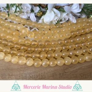 Shop Aragonite Beads! Set of aragonite pearls 8mm or 6mm- Untreated pearls – reiki – chakras healing—Minimum of order 5 euros excluding shipping costs | Natural genuine round Aragonite beads for beading and jewelry making.  #jewelry #beads #beadedjewelry #diyjewelry #jewelrymaking #beadstore #beading #affiliate #ad