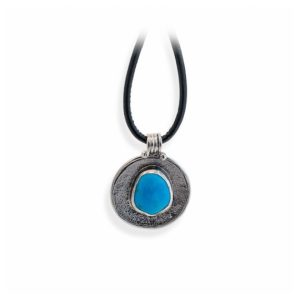 Shop Turquoise Pendants! Silver 925 hand made pendant- burnt metal-raw turquoise-raw silver | Natural genuine Turquoise pendants. Buy crystal jewelry, handmade handcrafted artisan jewelry for women.  Unique handmade gift ideas. #jewelry #beadedpendants #beadedjewelry #gift #shopping #handmadejewelry #fashion #style #product #pendants #affiliate #ad