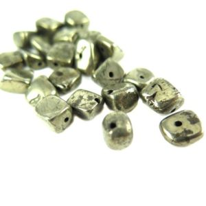 Shop Pyrite Chip & Nugget Beads! Smooth Pyrite Nugget Beads – (20x) NS601 | Natural genuine chip Pyrite beads for beading and jewelry making.  #jewelry #beads #beadedjewelry #diyjewelry #jewelrymaking #beadstore #beading #affiliate #ad