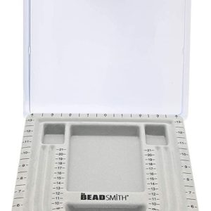 Shop Beading Boards & Trays! The Beadsmith Bead Board with Cover, Grey Flocked, 3 U-Shaped Channels, 6 Recessed Compartments, 9.75 x 13.25 inches, Design Boards for… | Shop jewelry making and beading supplies, tools & findings for DIY jewelry making and crafts. #jewelrymaking #diyjewelry #jewelrycrafts #jewelrysupplies #beading #affiliate #ad