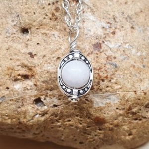 Shop Celestite Pendants! Tiny Celestite Pendant. Reiki jewelry uk. Silver plated Wire wrapped pendant. 8mm stone. Mineral jewelry. Celestine frame necklace | Natural genuine Celestite pendants. Buy crystal jewelry, handmade handcrafted artisan jewelry for women.  Unique handmade gift ideas. #jewelry #beadedpendants #beadedjewelry #gift #shopping #handmadejewelry #fashion #style #product #pendants #affiliate #ad