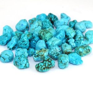 Shop Raw & Rough Turquoise Stones! Treated Raw Blue Turquoise Natural Rough Turquoise Gemstone, Rough Turquoise Beads, Natural Turquoise, Raw Blue Turquoise Jewelry Supplies | Natural genuine stones & crystals in various shapes & sizes. Buy raw cut, tumbled, or polished gemstones for making jewelry or crystal healing energy vibration raising reiki stones. #crystals #gemstones #crystalhealing #crystalsandgemstones #energyhealing #affiliate #ad